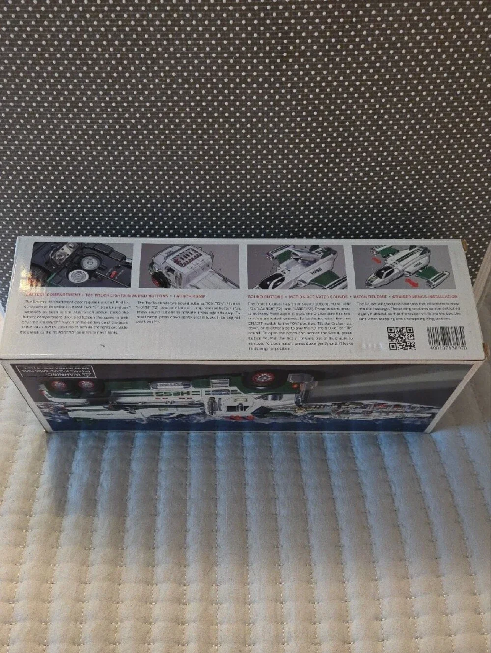 Hess Toy Truck and Space Cruiser with Scout - White & Green-50 Years